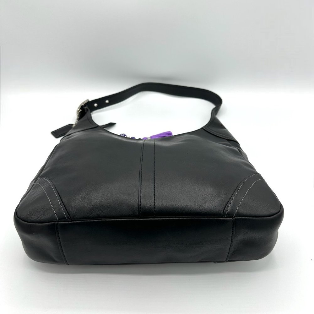 Vintage COACH Legacy Black Leather Hobo Shoulder/Handbag in EVC - Picture 4 of 16